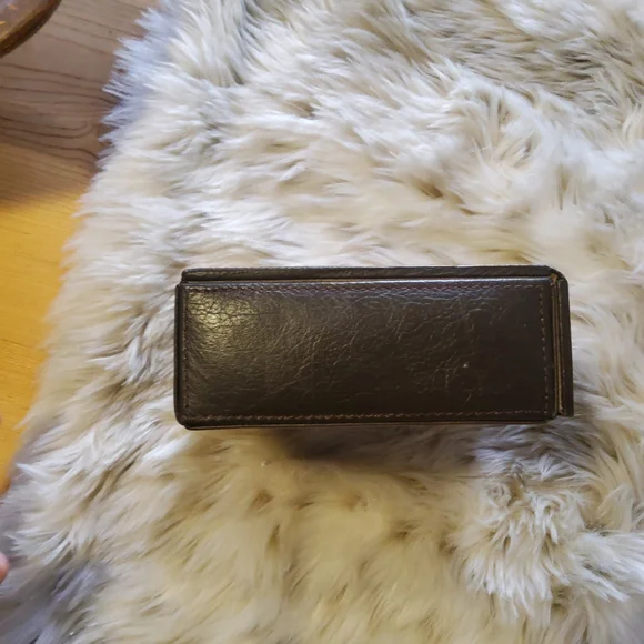 Pottery Barn Colby Leather Travel Box "Espresso" EUC - Picture 9 of 11